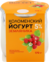 Йогурт коломенский 5% 170г сб земляника термостат