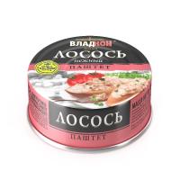 ПАШТЕТ ЛОСОСЬ АТЛАНТИЧЕСКИЙ ТИХООКЕАНСКИЙ ТУ 100Г ЖБ ВЛАДКОН
