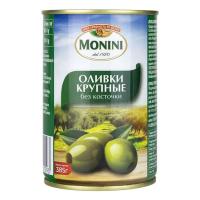 ОЛИВКИ КРУПНЫЕ БЕЗ КОСТОЧКИ МОНИНИ 385Г ЖБ