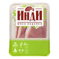ИНДЕЙКА ПФ ИЗ МЯСА ПТИЦЫ СТЕЙК ГРУДКИ ОХЛ 500Г ПОДЛ ИНДИ