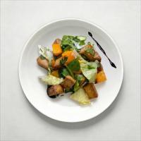 Салат с тыквой и тофу