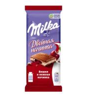 ШОКОЛАД МИЛКА МОЛОЧНЫЙ ВИШНЯ НЕЖНАЯ НАЧИНКА 80Г