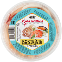 Коктейль из морепродуктов в рассоле 310г пб два капитана