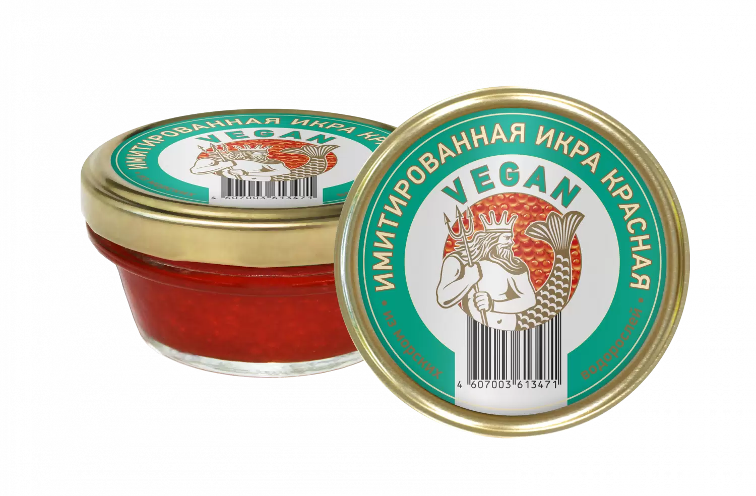 Имитированная икра веган европром из морских водорослей 100гр сб