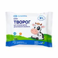 ТВОРОГ ДЛЯ ПИТАНИЯ ДЕТЕЙ ДОШКОЛЬНОГО ВОЗРАСТА 9% 100Г ПБ БЗМЖ УРАЛБИОМЕД БЗМЖ