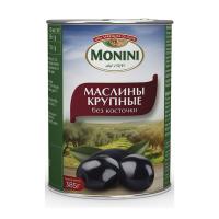 МАСЛИНЫ КРУПНЫЕ БЕЗ КОСТОЧКИ МОНИНИ 385Г ЖБ