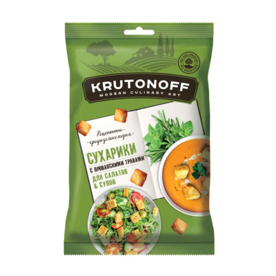 Сухарики Крутаноф пшеничные прованские травы 100Г пп