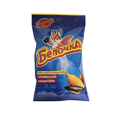 Семечки жареные Белочка 70г пп