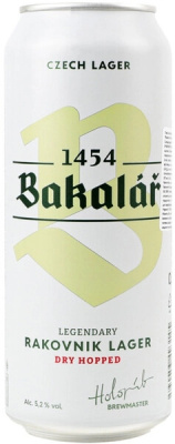 Пиво "Bakalar" Za Studena Chmeleny, in can, 0.5л