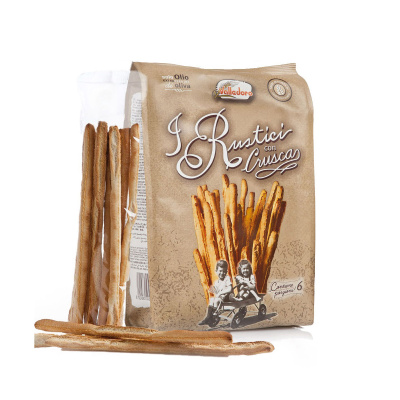 Палочки хлебные Валедоро Гриссини с оливковым маслом и отрубями 300г Италия