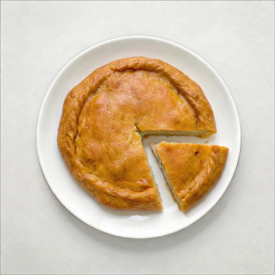 Пирог постный картофельный с тыквой