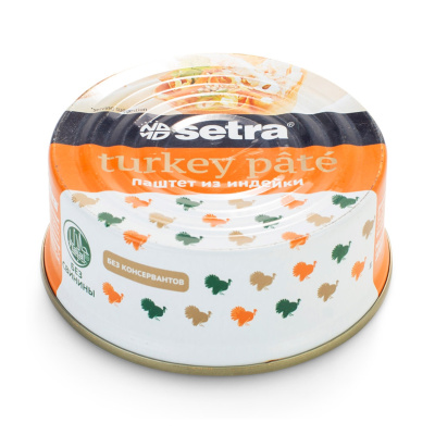 Паштет Сетра из индейки 100г ж/б Сербия