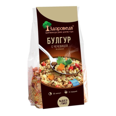 Булгур с чечевицей по-арабски Здороведа 250г пп Россия