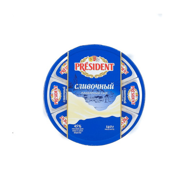 Сыр Президент Сливочный плавленный 45% 140г Россия БЗМЖ