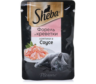 Корм шеба пауч 75г форель и креветки