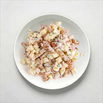 Салат с опятами маринованными