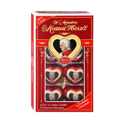 Набор шоколадных конфет Моцарт сердце 80г к/к Германия