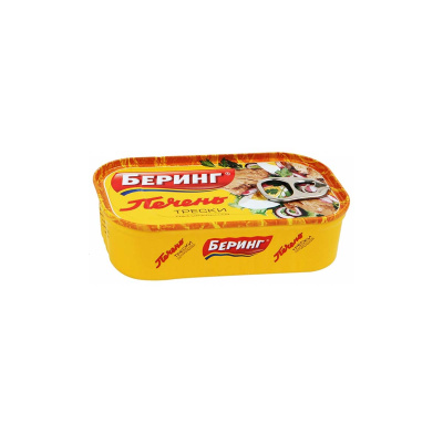 Печень трески натуральная Беринг 120г ж/б Россия