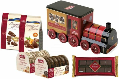 Ассорти пряников Трэйн в железной банке Ламбертц 800г