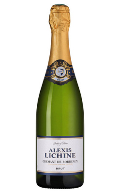 Игристое вино Alexis Lichine, Cremant de Bordeaux AOP Brut, белое, 0.75л
