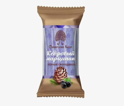 Конфета марципан кедровый с черной смородиной 40г