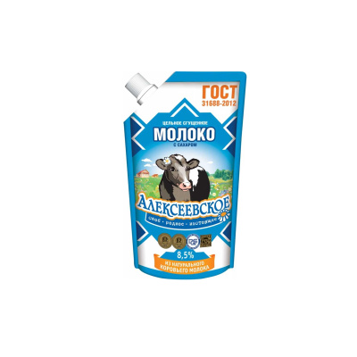 Молоко сгущенное Алексеевское Гост 8,5% 270г д/п Россия