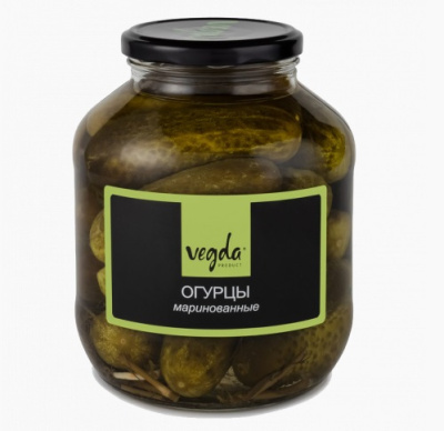 Огурцы вегда продукт маринованные 1500мл сб