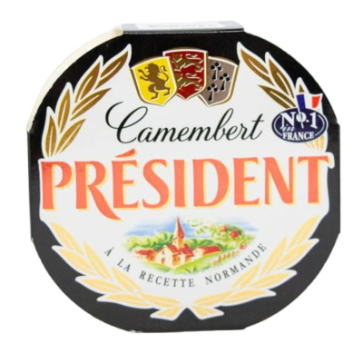 Сыр камамбер мяг с белой плесенью президент 45% 125г