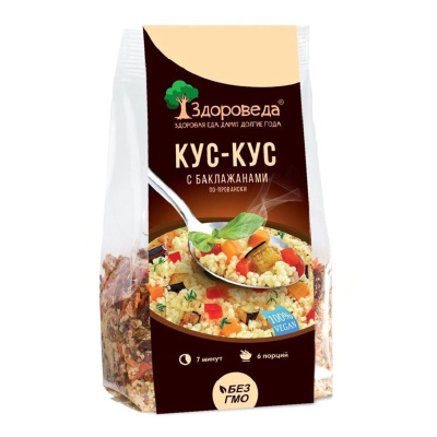 Крупа кускус Здороведа с баклажанами по провански 200г пп Россия