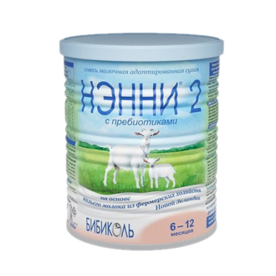 Нэнни смесь 2 с пребиотиками 800г жб 6-12 мес на основе козьего молока