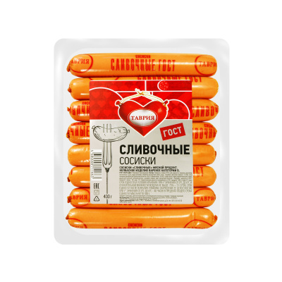Сосиски сливочные ГОСТ Таврия 300г