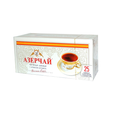 Чай Азерчай черный с бергамотом 25п*2г к/к Азербайджан