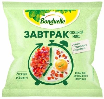 Бондюэль завтрак овощной микс с кабачком замор 200г пп