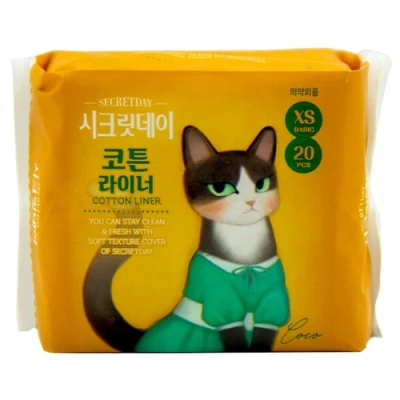 Прокладки еж сикретдэй 20шт ультратонкие дышащие органические 15см