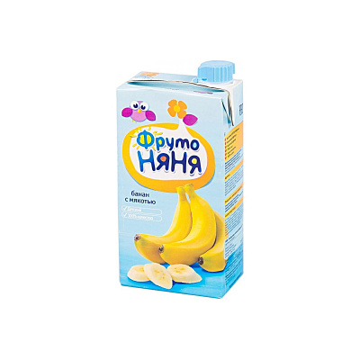 Нектар Фрутоняня из бананов с мякотью 0.5л т/п Россия
