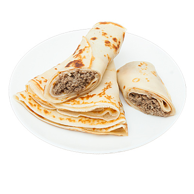 Блины с мясом