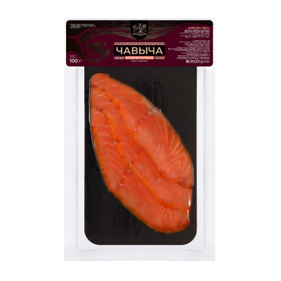 Чавыча хк нарезка филе 100г ву деликатесы севера