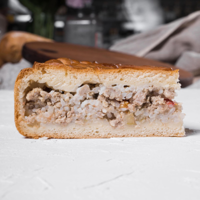 ПИРОГ МЯСНОЙ С ТОМАТАМИ И МОЦАРЕЛЛОЙ ГАСТРОНОМИЯ