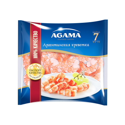 Креветки Агама аргентинские №7 в/м 850г п/п Россия