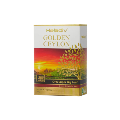 Чай Хеладив Голден Цейлон черный листовой 100г к/к Шри-ланка