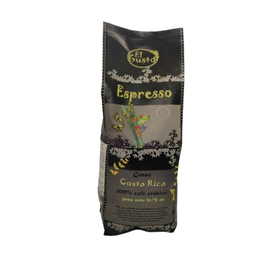 Кофе эль густо эспрессо арабика зерно 900г пп