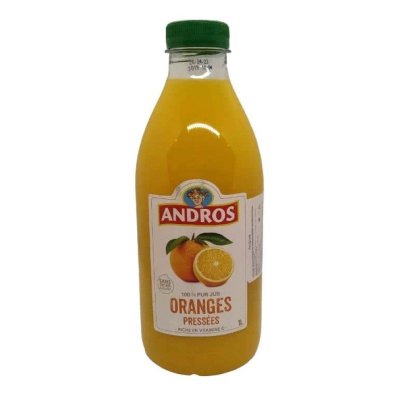 Сок андрос 1л пб апельсин