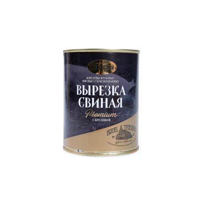 Вырезка свиная Эксклюзив Стандарт с брусникой 340г ж/б ключ