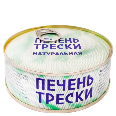Печень трески натуральная 230г норебо
