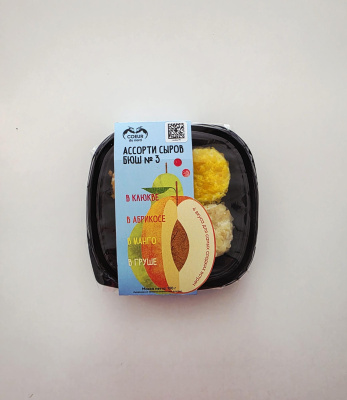 Ассорти мягких сыров из коровьего молока Кюр дю Норд бюш №3 130г БЗМЖ