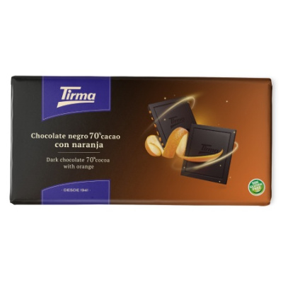 Шоколад тирма темный 70% апельсин 125г