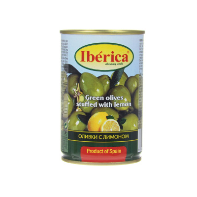 Оливки Иберика фаршированные лимоном 300г ж/б Испания