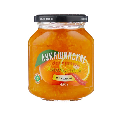 Десерт Лукашинские апельсины с сахаром 450г с/б Россия