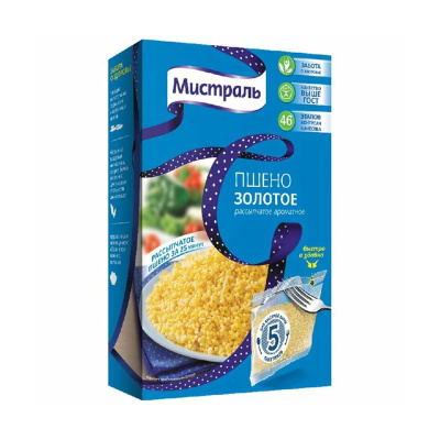 Пшено мистраль золотое 5*80г кк