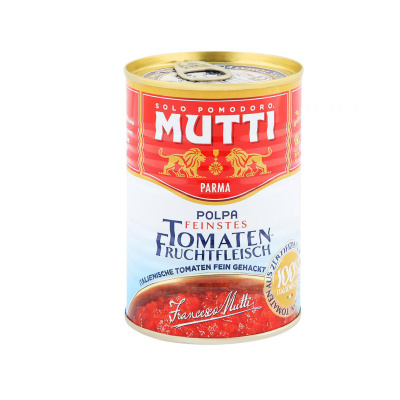 Томаты Мутти резаные кубиками в томатном соке 210г*2шт ж/б Италия